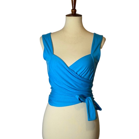 Cider Blue Wrap Top - Picture 11 of 15